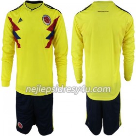 Fotbalový Dres Kolumbie Dětské Domácí MS 2018 Dlouhý Rukáv